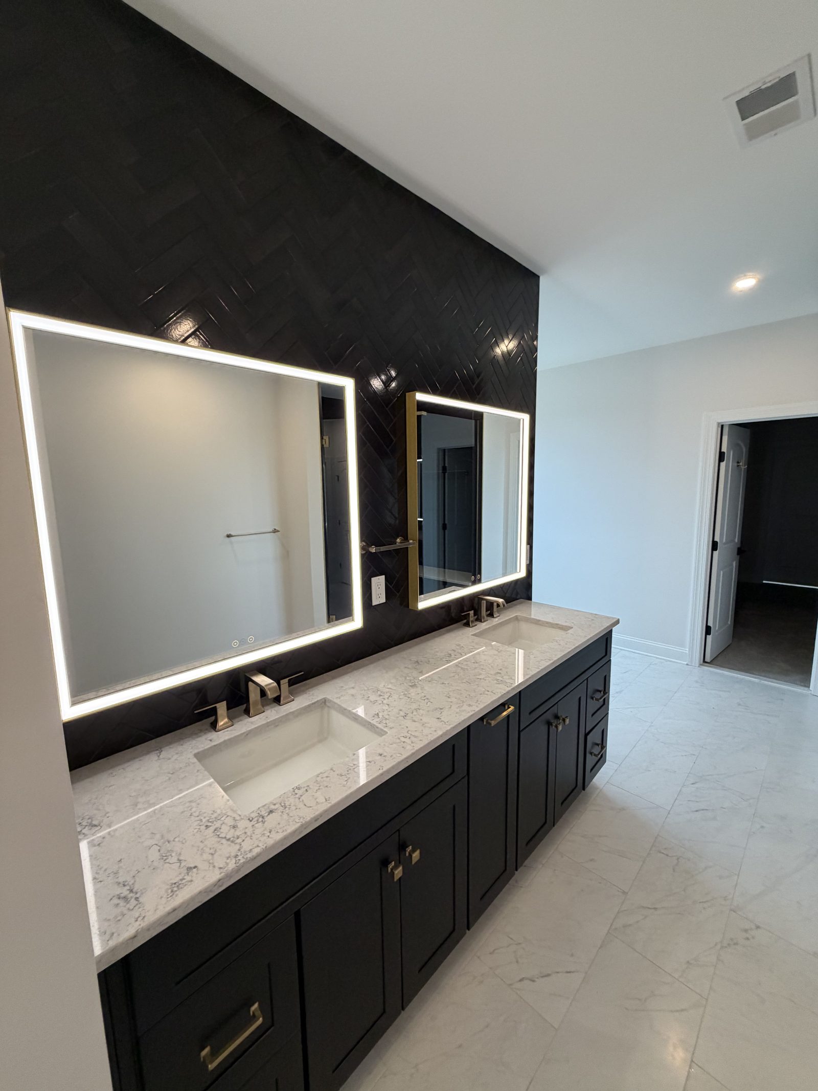 Bathroom with double vanity
